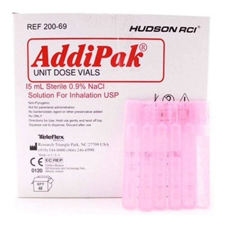 Image CHLORURE SODIUM 0,9% ADDIPAK INHALATION BOUTEILLE 15ML